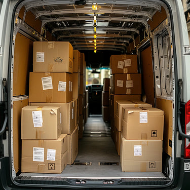 Packages in a Van (Check out our services)